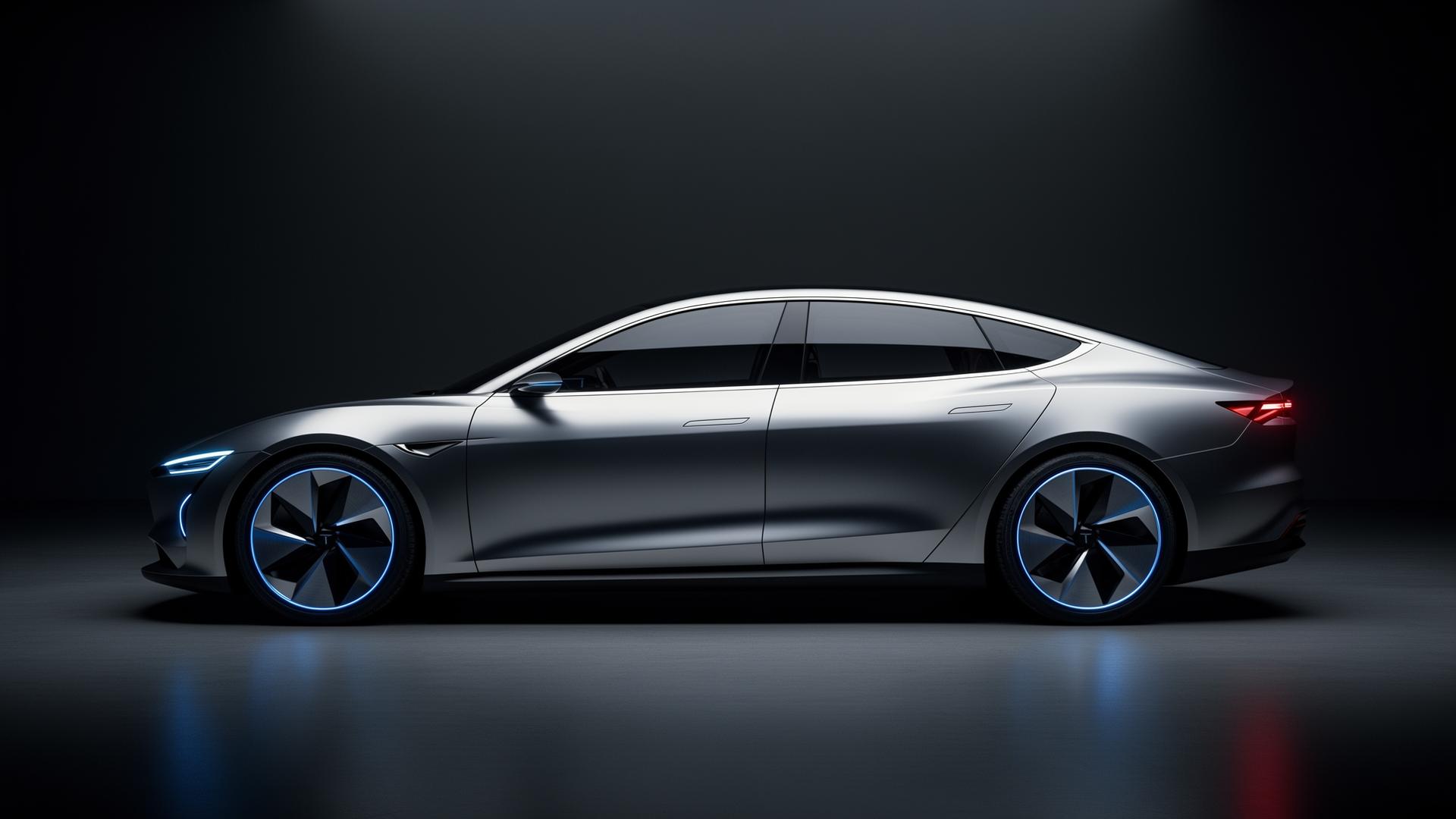 e-kikai prototype sedan, side profile
